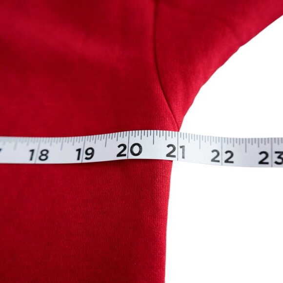 Guess NWT Red and Black Crop Top Hooded Sweatshirt With Joggers Track Suit - Picture 6 of 15